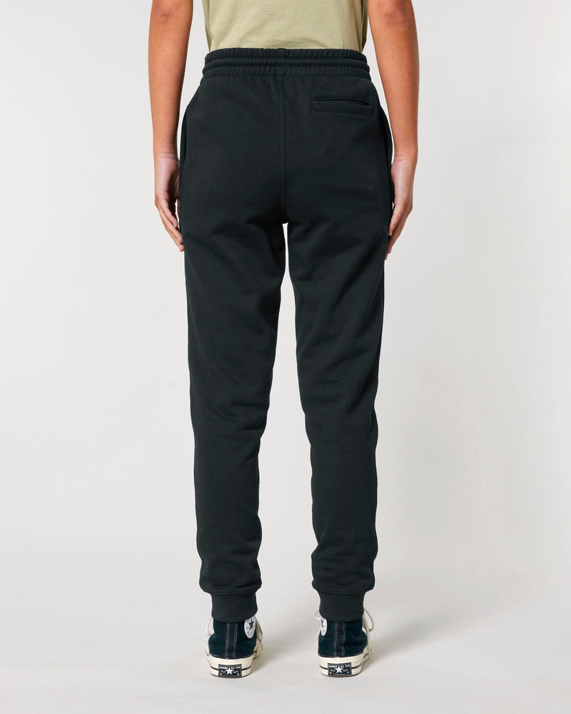 hewn. Womens Organic Cotton Relaxed-fit Joggers in Jet Black