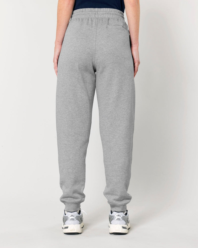 hewn. Womens Organic Cotton Relaxed-fit Joggers in Rock Grey Marl