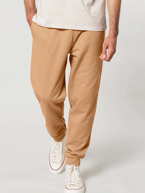 hewn. Mens Organic Cotton Relaxed-fit Joggers in Sand