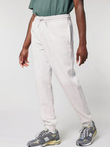Immaculate Vegan - hewn. Mens Organic Cotton Relaxed-fit Joggers in Cloud Grey Marl