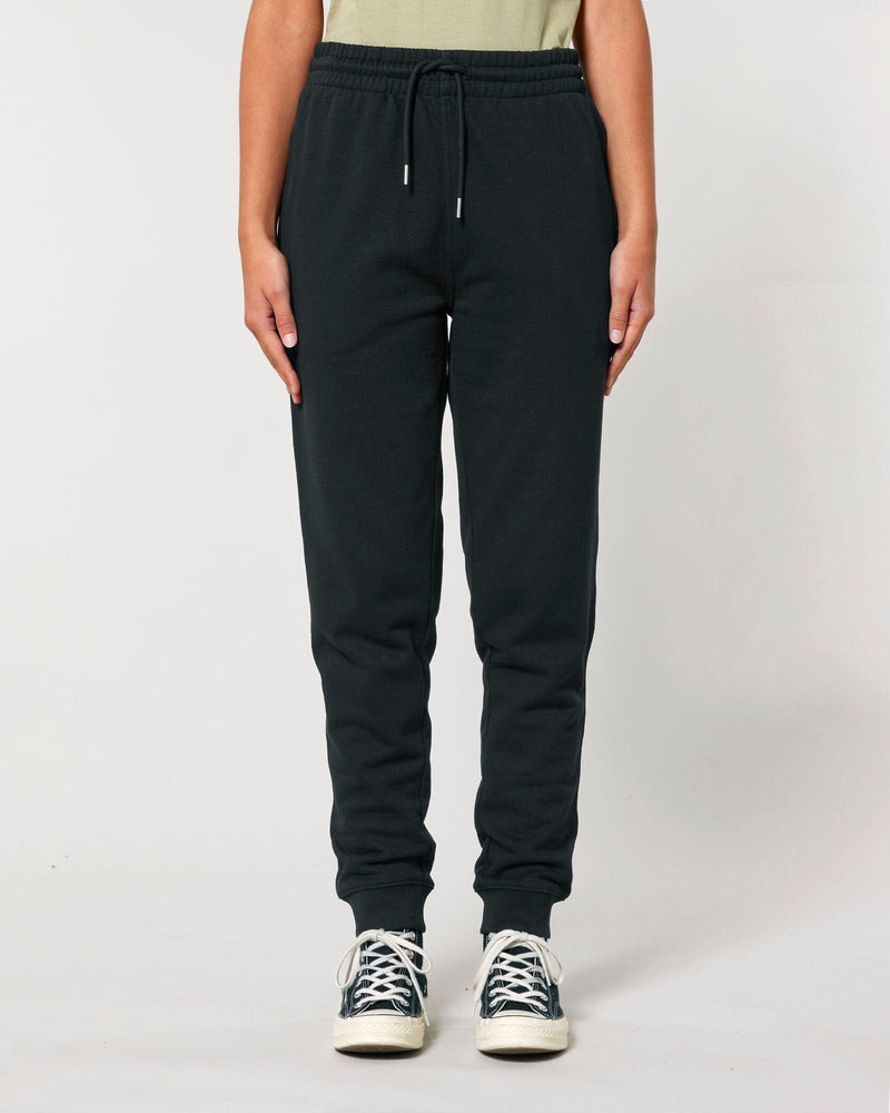 hewn. Womens Organic Cotton Relaxed-fit Joggers in Jet Black