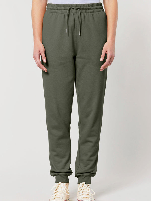 Women's Organic Cotton Relaxed Fit Joggers | Pine Green Khaki