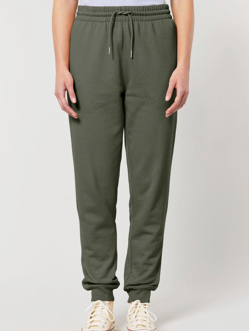 Women's Organic Cotton Relaxed Fit Joggers | Pine Green Khaki