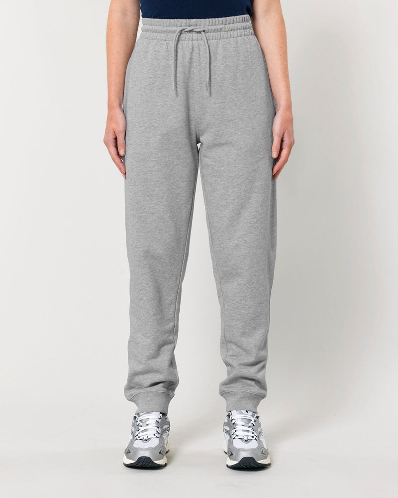 hewn. Womens Organic Cotton Relaxed-fit Joggers in Rock Grey Marl