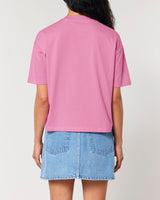 Immaculate Vegan - hewn. Womens Organic Cotton Boxy T-shirt in Azalea Pink
