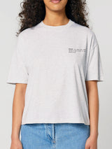Immaculate Vegan - Women's Organic Cotton Boxy T-Shirt | Cloud Grey Marl