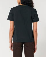 Immaculate Vegan - hewn. Womens Classic-fit Organic Cotton T-shirt in Jet Black