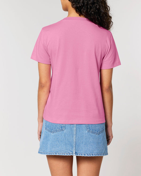 hewn. Womens Classic-fit Organic Cotton T-shirt in Azalea Pink