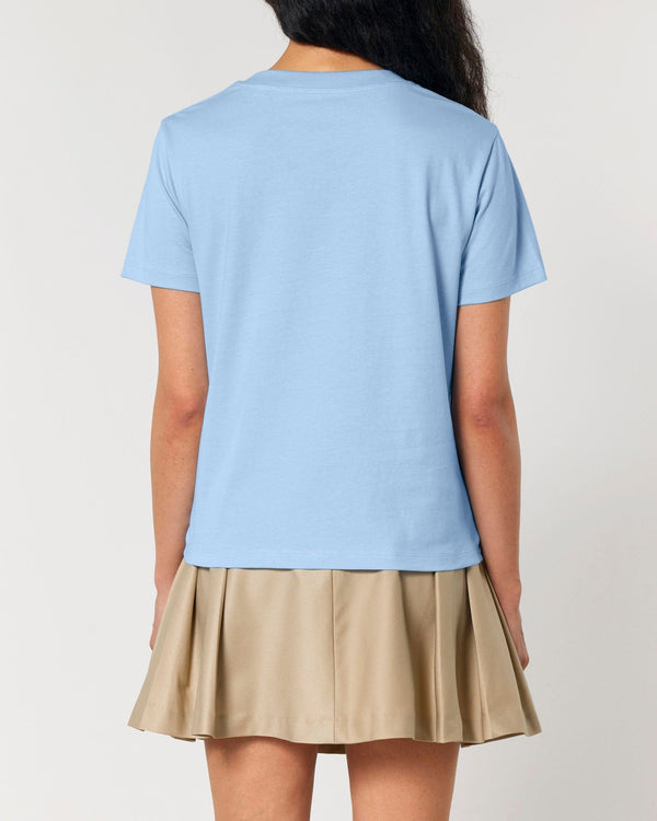 hewn. Womens Classic-fit Organic Cotton T-shirt in Sky Blue