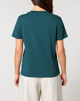 Immaculate Vegan - hewn. Womens Classic-fit Organic Cotton T-shirt in Ocean Blue