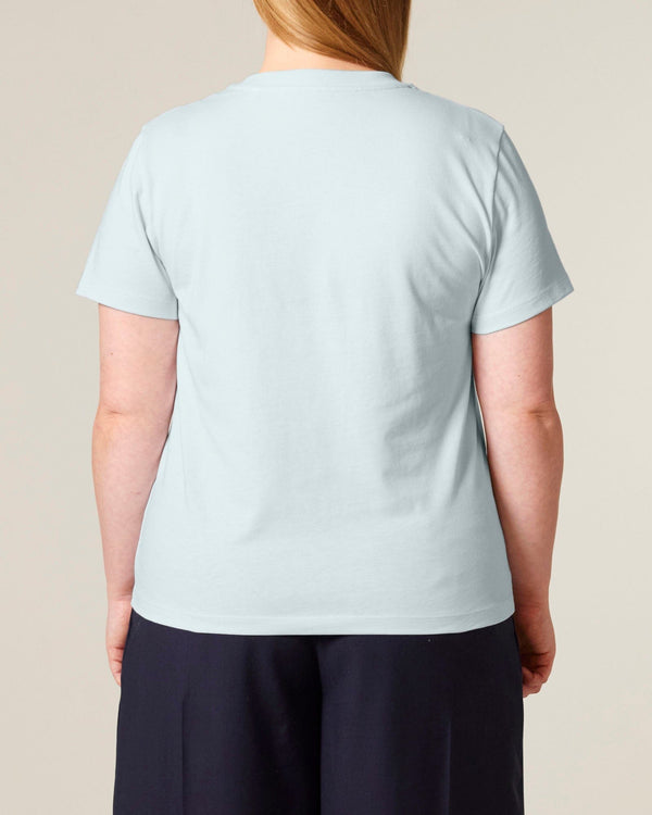 hewn. Womens Classic-fit Organic Cotton T-shirt in Blue Ice