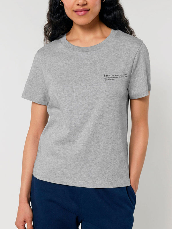 Women's Organic Cotton Classic Fit T-Shirt | Rock Grey Marl