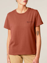 Immaculate Vegan - hewn. Womens Classic-fit Organic Cotton T-shirt in Clay Brown