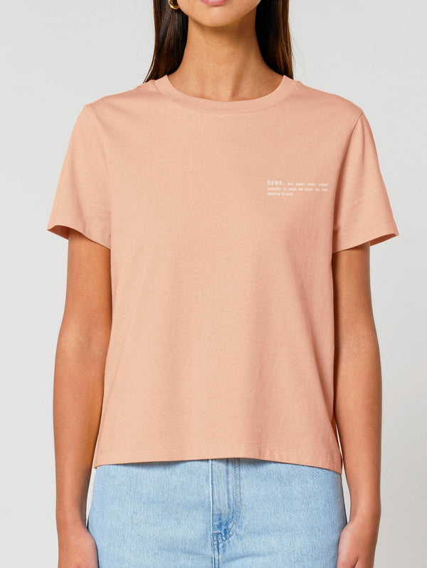 Women's Organic Cotton Classic Fit T-Shirt | Peach Orange