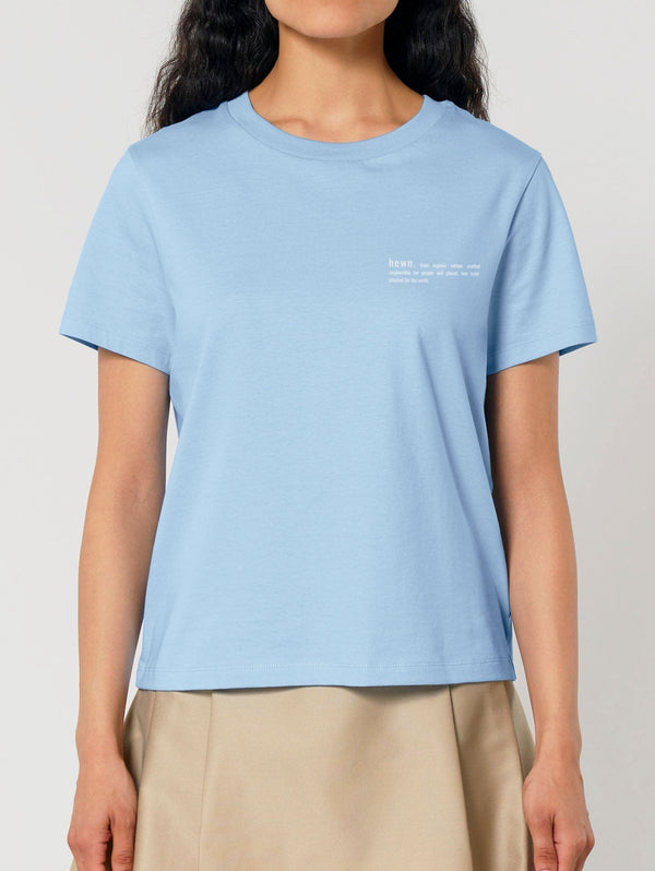 Women's Organic Cotton Classic Fit T-Shirt | Sky Blue