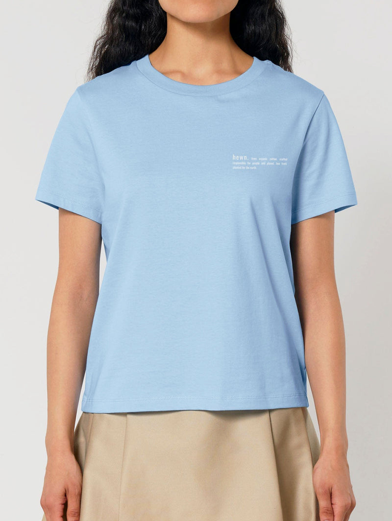 Women's Organic Cotton Classic Fit T-Shirt | Sky Blue