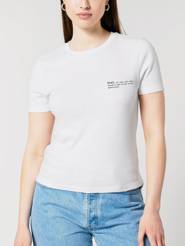 Women's Organic Cotton Fitted T-Shirt | Snow White