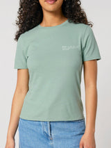Immaculate Vegan - Women's Organic Cotton Fitted T-Shirt | Aloe Green