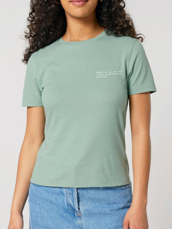 Women's Organic Cotton Fitted T-Shirt | Aloe Green