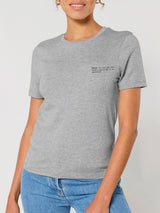 Immaculate Vegan - Women's Organic Cotton Fitted T-Shirt | Rock Grey Marl