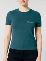Immaculate Vegan - Women's Organic Cotton Fitted T-Shirt | Ocean Blue
