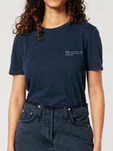 Immaculate Vegan - Women's Organic Cotton Fitted T-Shirt | Midnight Navy Blue