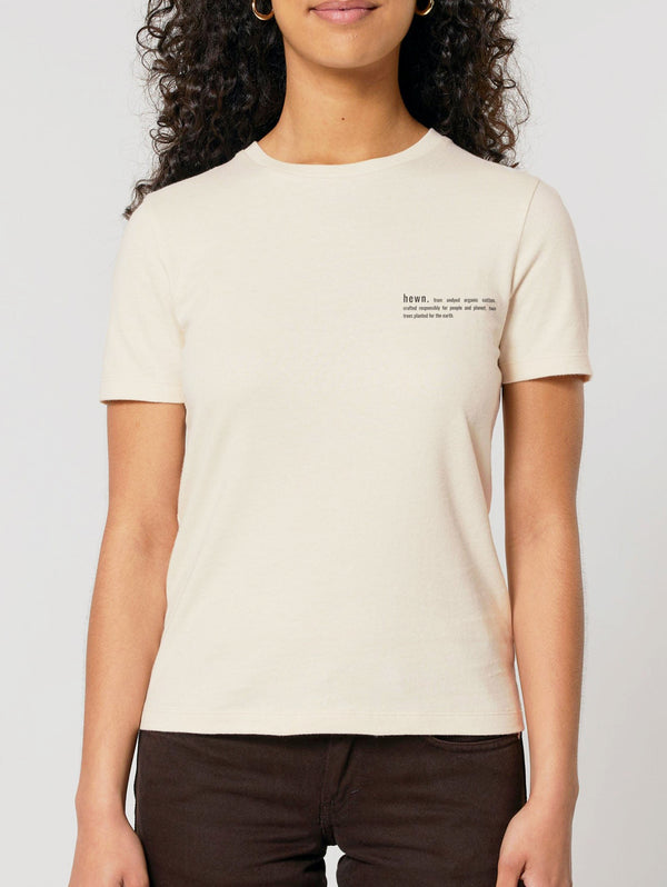 Women's Organic Cotton Fitted T-Shirt | Natural Cotton