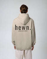 Immaculate Vegan - hewn. Mens Organic Cotton Signature Oversized Hoodie in Limestone Grey
