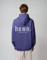 Immaculate Vegan - hewn. Mens Organic Cotton Signature Oversized Hoodie in Dusk Purple