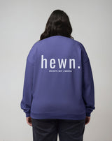 Immaculate Vegan - Women's Organic Cotton Signature Oversized Sweatshirt | Dusk Purple