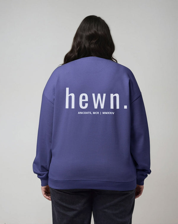 Women's Organic Cotton Signature Oversized Sweatshirt | Dusk Purple