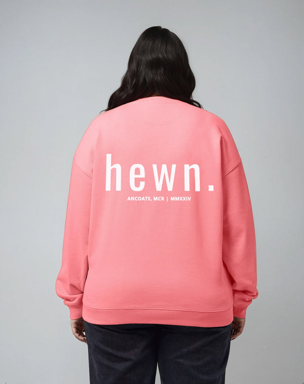 Women's Organic Cotton Signature Oversized Sweatshirt | Flamingo Pink
