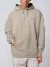 Immaculate Vegan - hewn. Mens Organic Cotton Signature Oversized Hoodie in Limestone Grey