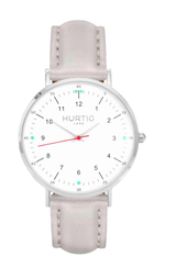 Immaculate Vegan - Hurtig Lane Moderno Vegan Leather Watch Silver, White & Green