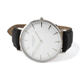 Immaculate Vegan - Hurtig Lane Mykonos CACTUS Leather Watch Silver, White & Black
