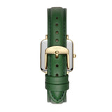 Immaculate Vegan - Hurtig Lane Neliö Square Vegan Leather Watch Gold, White & Green