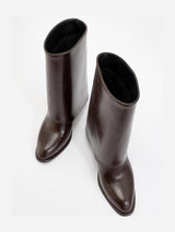 Immaculate Vegan - Prologue Shoes Ellas Brown Chunky Heel Boot (Women)