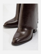 Immaculate Vegan - Prologue Shoes Ellas Brown Chunky Heel Boot (Women)
