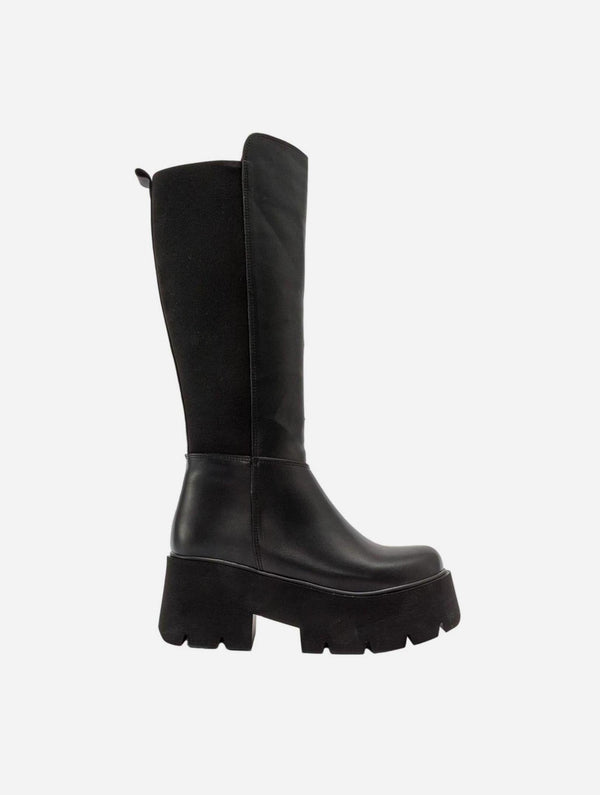 Prologue Shoes Solo Black Platform Boot (Women)