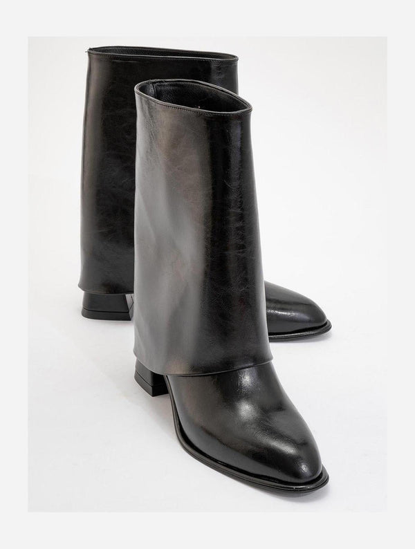 Prologue Shoes Ellas Black Chunky Heel Boot (Women)