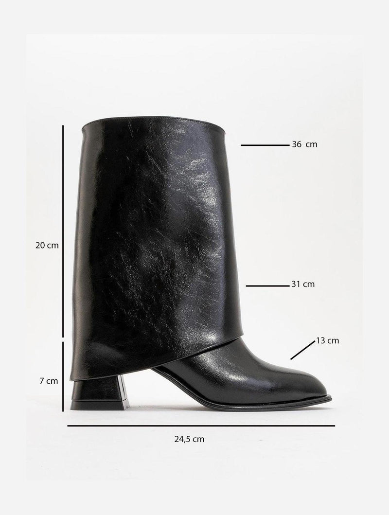 Prologue Shoes Ellas Black Chunky Heel Boot (Women)