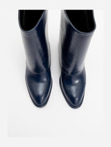 Immaculate Vegan - Prologue Shoes Ellas Navy Chunky Heel Boot (Women)