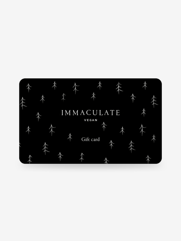 Immaculate Vegan Gift Card Christmas Black / £25