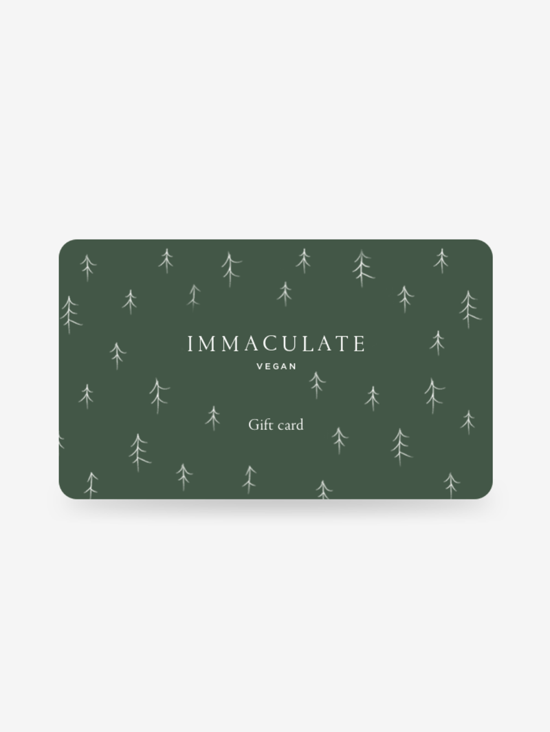 Immaculate Vegan Gift Card Christmas Green / £25