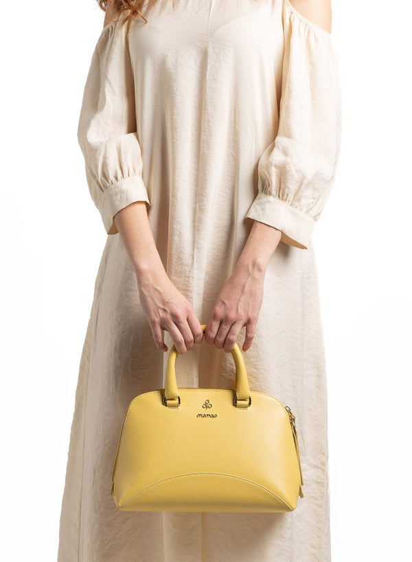 Miomojo Isotta Bowler Bag Banana – Apple