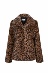 Immaculate Vegan - Issy London Claudia Luxe Recycled Vegan Faux Fur Jacket | Leopard