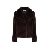 Immaculate Vegan - Issy London Gemma Luxe Pile Vegan Faux Fur Jacket | Chocolate