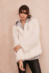 Immaculate Vegan - Issy London Marlene Jacket Vegan Luxe Faux Fur Cream