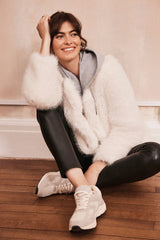 Immaculate Vegan - Issy London Marlene Jacket Vegan Luxe Faux Fur Cream