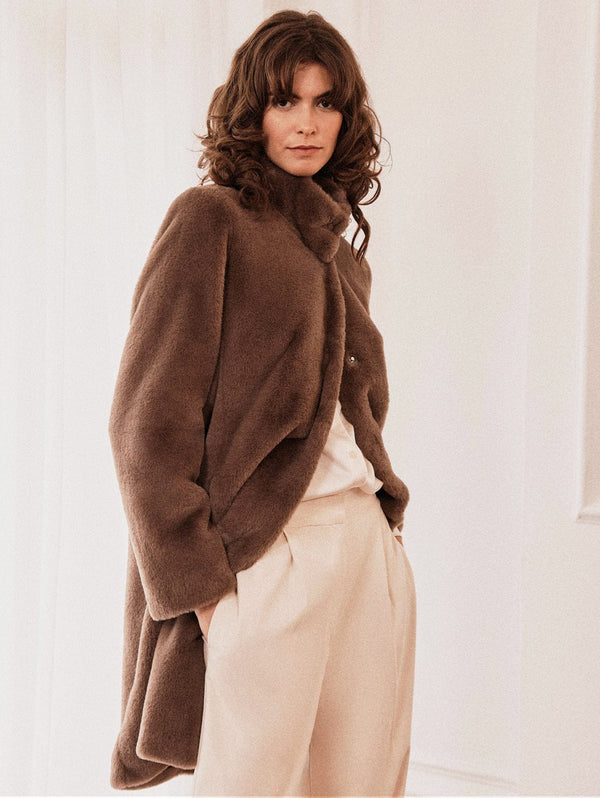 Laduree vegan fur coat hotsell